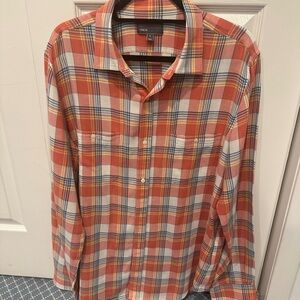 Vince men’s plaid button down